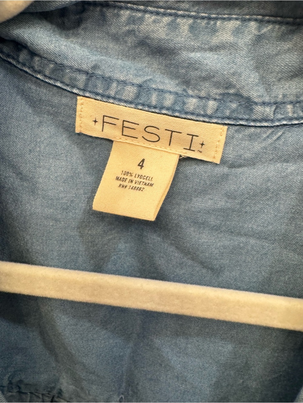 torrid Light Blue Pintuck Button-Front Festi Shirt - Picture 6 of 6